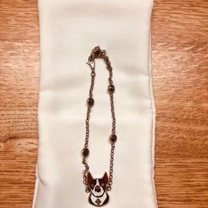 Gucci silver dog bracelet